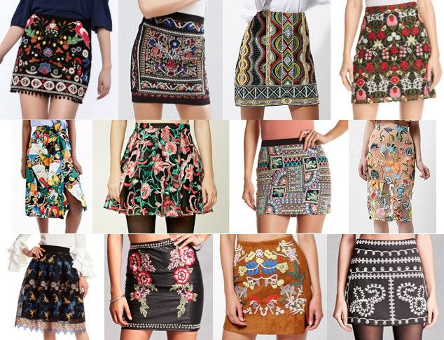 Today's Everyday Fashion: The Embroidered Skirt — J's Everyday Fashion